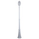 Vienna Single Head Tall Post Light - White Finish / B22 Vienna Single Head Tall Post Light - White Finish / B22